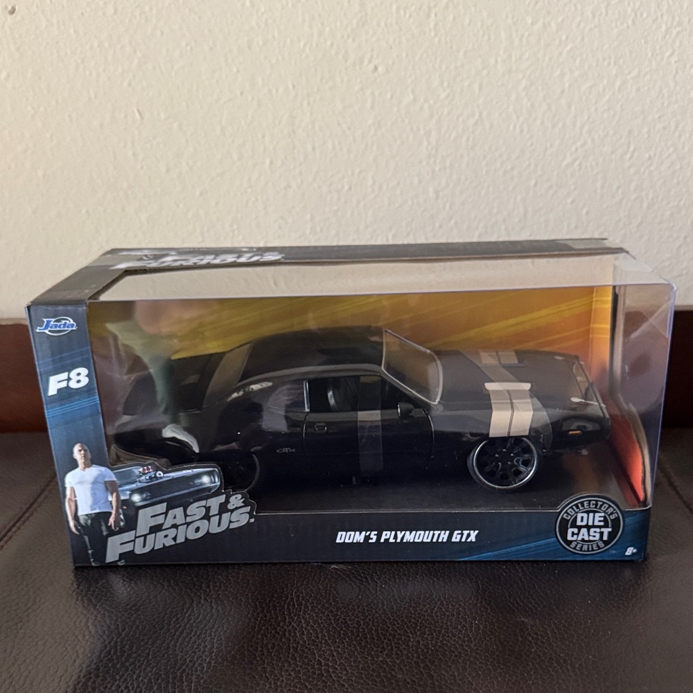 Jada Toys Die-Cast Model of Dom's Plymouth GTX - Fast & Furious F8 movie